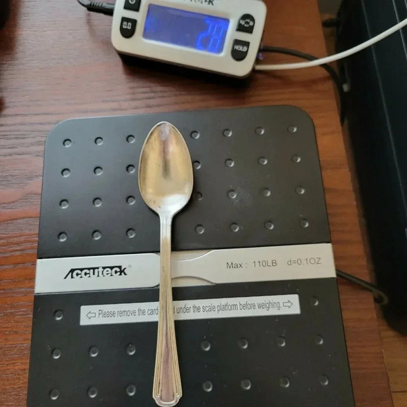 Victor S. Co. A1 + Overlay IS Spoon Teaspoon 6” Vintage Silverplate 28g - Picture 4 of 4